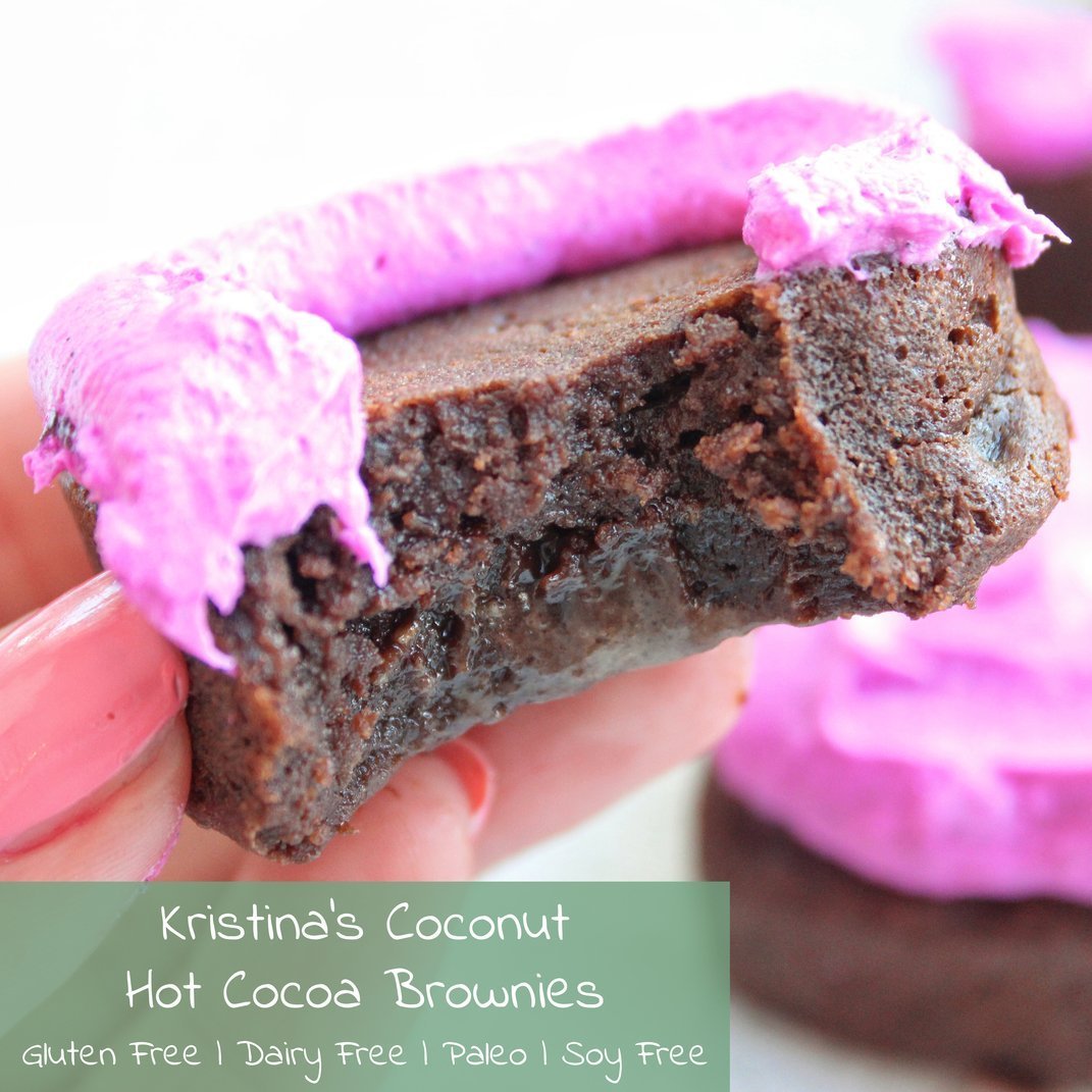 Kristina's Coconut Hot Cocoa Brownies
