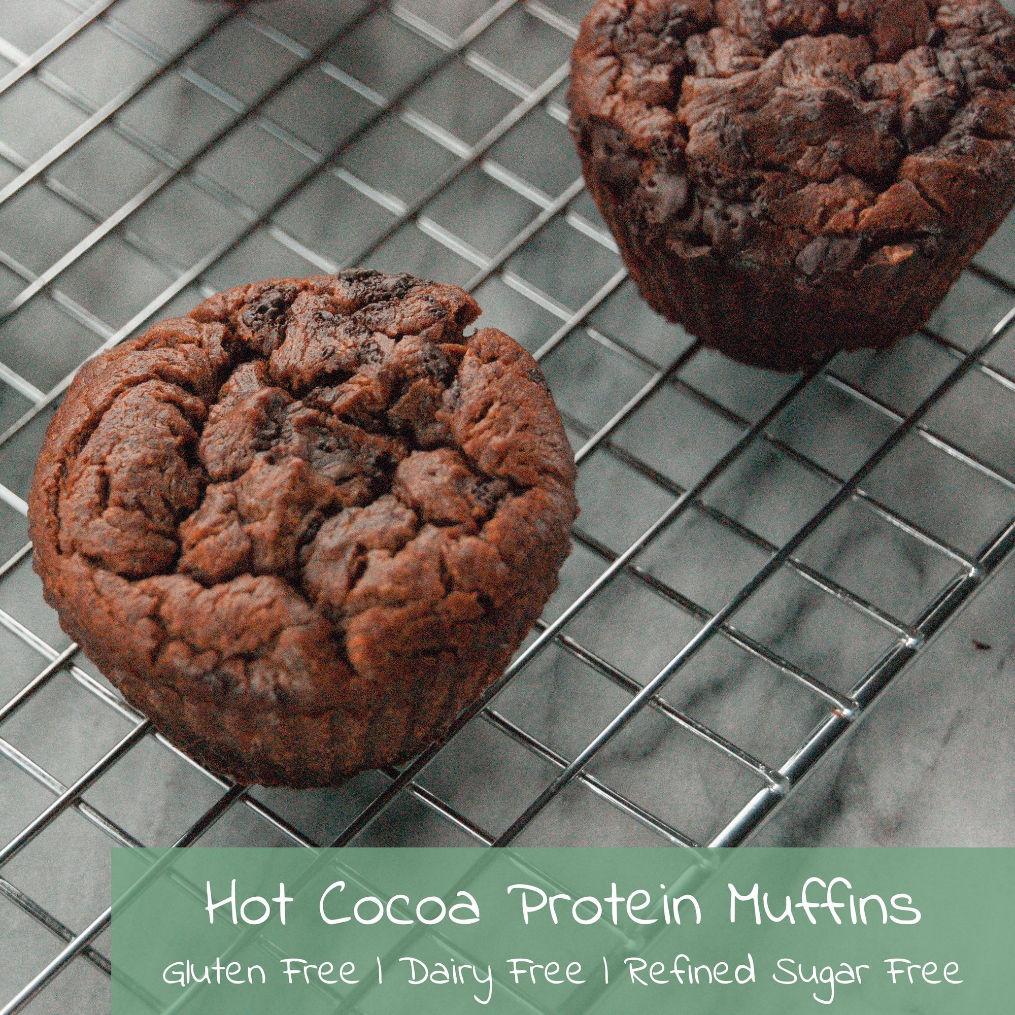 Hot Cocoa Protein Muffins