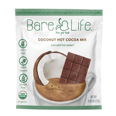 Instant Dairy Free Coconut Hot Cocoa Mix  |  Single Serving | Gluten Free, Vegan and Organic