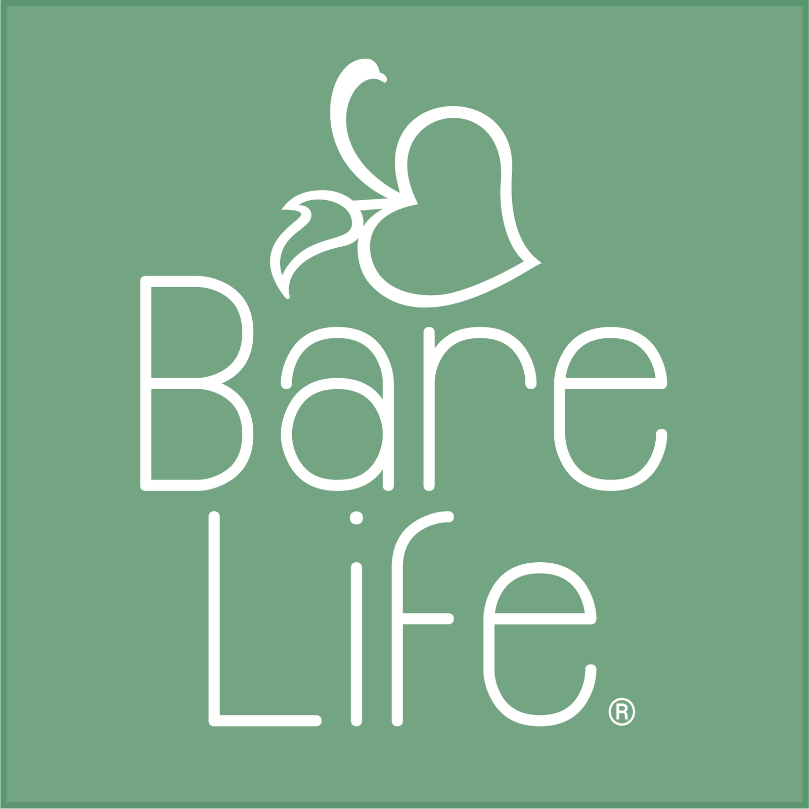 Bare Life logo on a green background