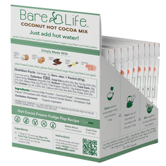 Wholesale Bare Life Instant Dairy Free Coconut Hot Cocoa Mix  |  10 Pack Single Serving | (Case Pack of 6) | Gluten Free, Vegan and Organic