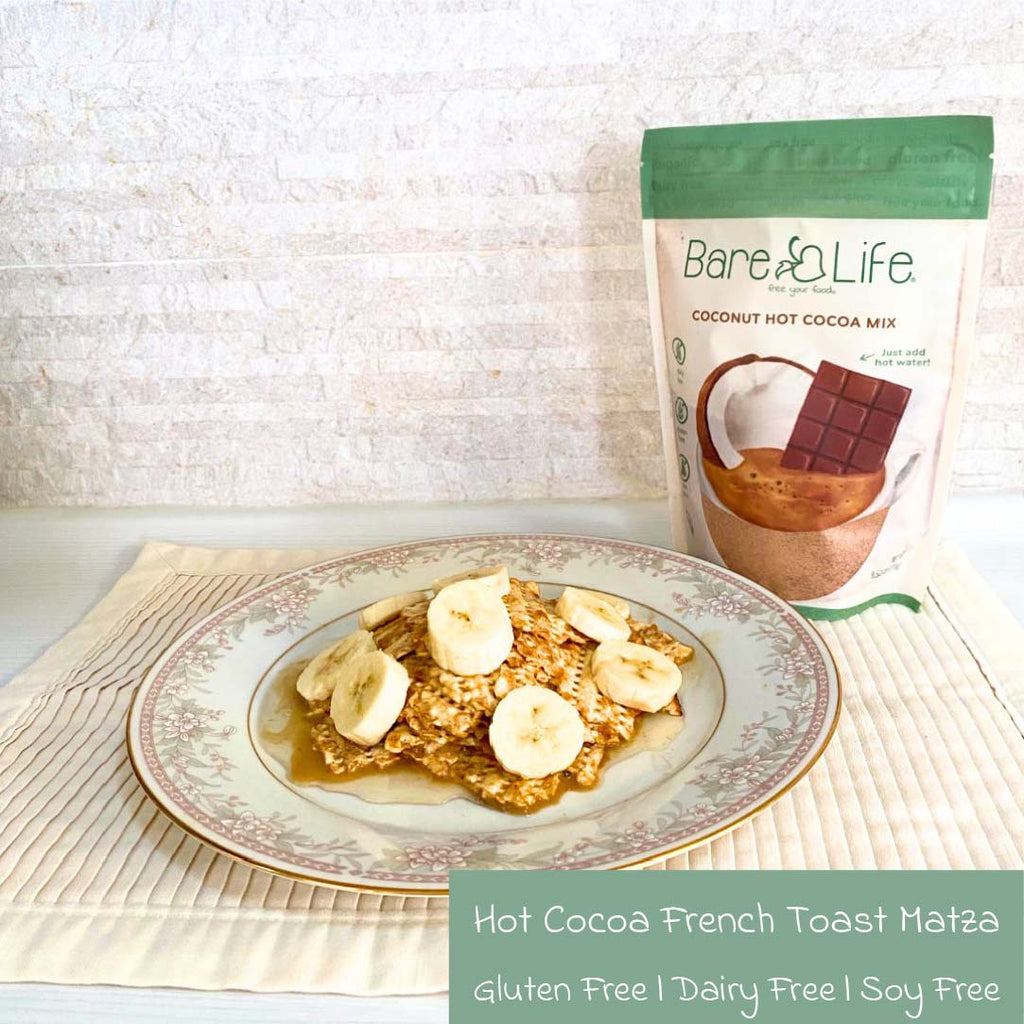 Dairy Free & Gluten Free Hot Cocoa French Toast Matza Bake