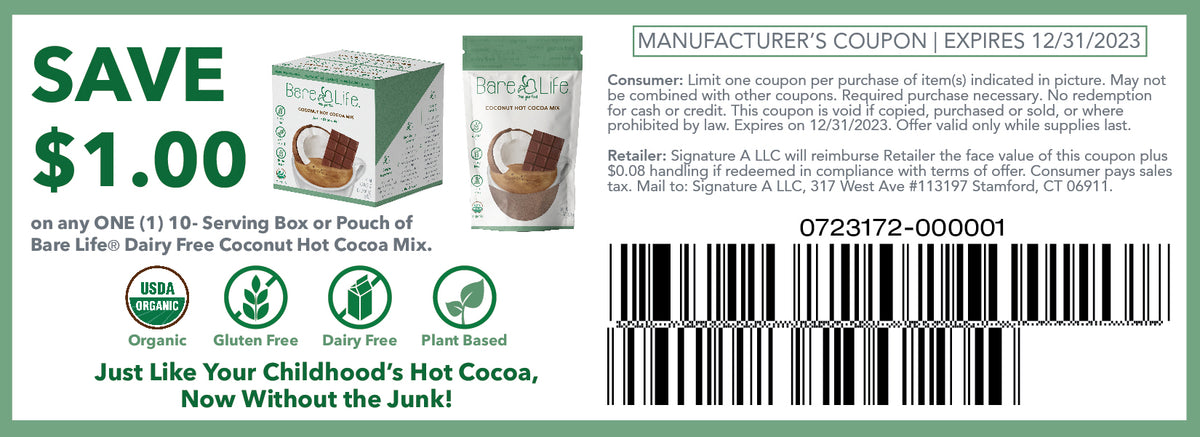 Digital Bare Life In-Store 1$ Off Coupons