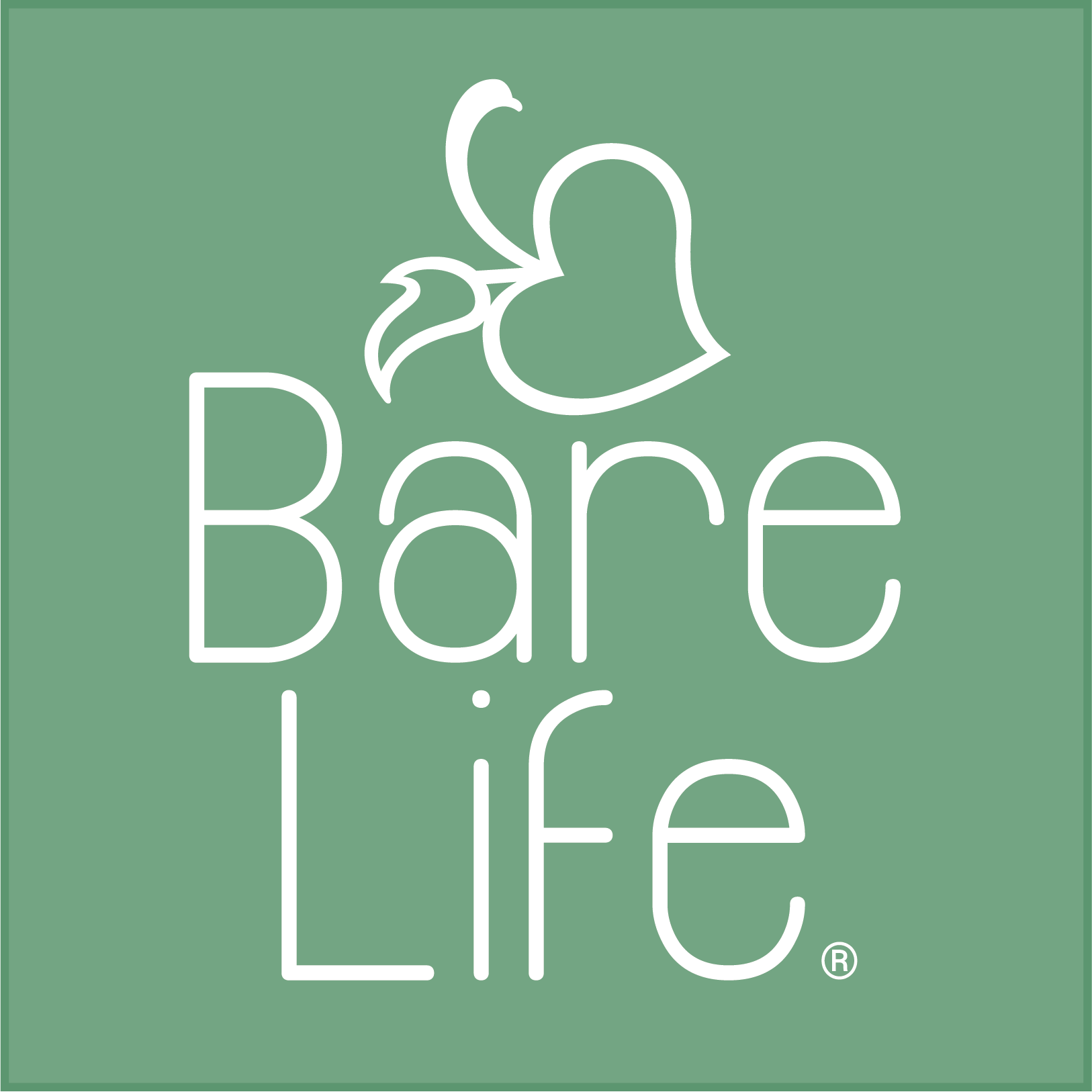 Bare Life logo on a green background