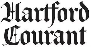 Logo of the Hartford Courant newspaper in black text on a white background