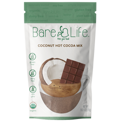 Wholesale Bare Life Instant Dairy Free Coconut Hot Cocoa Mix  |  10 Serving Pouch | (Case Pack of 6) | Gluten Free, Vegan and Organic